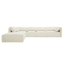 Kai Tribute Shell Modular Sofa - 5 Seater and Ottoman color Tribute Shell