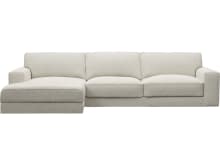 Monica Boucle Ivory Chaise Sofa - 3 Seater color Boucle Ivory