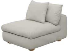 Tully California Ivory Armless Sofa Chair Module color California Ivory