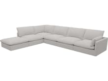 Willow Avon Mineral Modular Sofa - 6 Seater LAF Terminal color Avon Mineral
