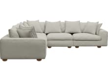 Tully California Ivory Modular Sofa - 5 Piece color California Ivory