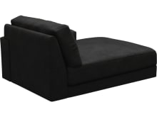Monica California Charcoal Right Arm Facing Chaise Module color California Charcoal