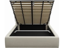 Willow Gas Lift Bed Muse Flax color Muse Flax