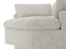 Retreat Avon Mineral Chaise Sofa - 3 Seater color Avon Mineral