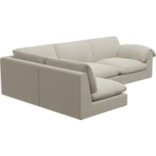 Ludlow Muse Flax Sofa - 4 Seater LAF Terminal color Muse Flax