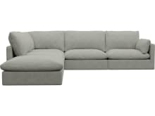 Willow Toorak Pebble Modular Sofa - 5 Seater LAF Terminal color Toorak Pebble