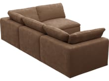 Cloud Deep Tribute Chestnut Modular Sofa - 4 Piece color Tribute Chestnut