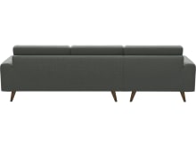 Dane Tribute Storm Chaise Sofa - 3 Seater color Tribute Storm