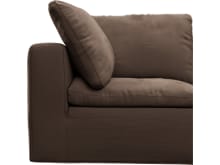 Cloud Muse Chocolate Modular Sofa - 4 Piece color Muse Chocolate