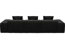 Riley California Charcoal Modular Sofa - 3 Seater color California Charcoal