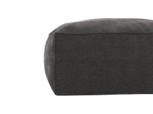 Riley California Charcoal Modular Small Ottoman color California Charcoal
