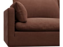 Willow Muse Rust Chaise Sofa - 3 Seater color Muse Rust