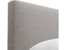 Haven Dark Gas Lift Bed Boucle Pumice color Boucle Pumice