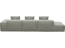 Riley Toorak Pebble Modular Sofa - 1x Arm, 2x Armless, 1x Left Terminal color Toorak Pebble