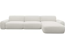 Beckett Tribute Ice Chaise Sofa - 3 Seater color Tribute Ice