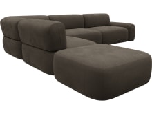 Beckett Muse Mink Modular Sofa - 6 Piece color Muse Mink