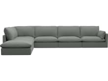 Willow Tribute Storm Modular Sofa - 6 Seater LAF Terminal color Tribute Storm