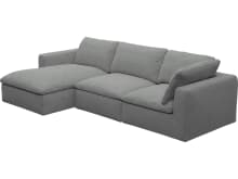 Cloud Deep Maya Flint Modular Sofa - 3 Seater Chaise color Maya Flint