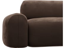 Beckett Muse Chocolate Modular Sofa - 3 Seater color Muse Chocolate