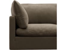 Willow Tribute Walnut Corner Sofa Module color Tribute Walnut