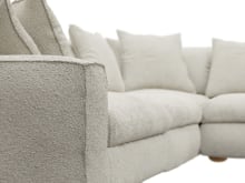 Tully Boucle Ivory Modular Sofa - 5 Piece color Boucle Ivory
