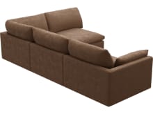 Willow Tribute Chestnut Corner Sofa - 4 Seater RAF Terminal color Tribute Chestnut