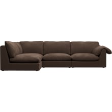 Ludlow Muse Chocolate Sofa - 4 Seater LAF Terminal color Muse Chocolate