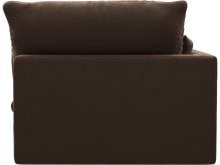 Willow Muse Chocolate 1 Seat Left Arm Facing Sofa Module color Muse Chocolate