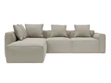 Riley Apt Plaza Natural Sofa - 5 Seater LAF Terminal color Plaza Natural