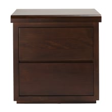 Calypso Bedside Table Chocolate - 2 Drawer color Chocolate