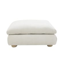 Tully Muse Flax Ottoman color Muse Flax