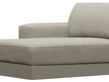 Monica Plaza Natural Left Arm Facing Chaise Module color Plaza Natural