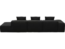 Riley California Charcoal Modular Sofa - 1x Arm, 2x Armless, 1x Right Terminal color California Charcoal
