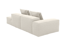 Riley California Ivory Modular Sofa - 1x Arm, 1x Armless, 1x Right Terminal color California Ivory