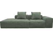 Riley Tribute Dark Jade Modular Sofa - 1x Arm, 1x Armless, 1x Left Terminal color Tribute Dark Jade