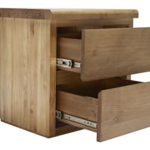 Calypso Bedside Table Nutmeg -  2 Drawer color Nutmeg