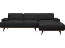 Dane California Charcoal Chaise Sofa - 3 Seater color California Charcoal