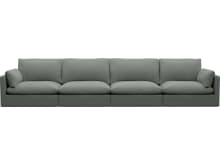 Willow Tribute Storm Modular Sofa - 4 Seater color Tribute Storm