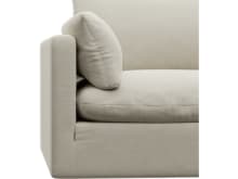 Willow Muse Flax 1 Seat Left Arm Facing Sofa Module color Muse Flax