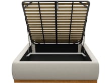 Haven Dark Gas Lift Bed Toorak Pearl color Toorak Pearl