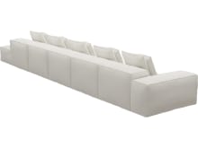 Riley Tribute Ice Modular Sofa - 1x Arm, 4x Armless, 1x Right Terminal color Tribute Ice