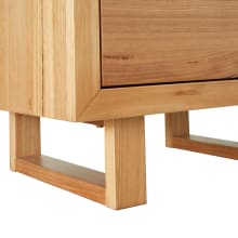 Clemence Bedside Table - 2 Drawer color Messmate