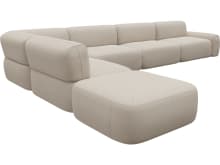 Beckett Santa Fe Sand Modular Sofa - 7 Piece color Santa Fe Sand