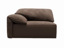 Clarence Muse Chocolate 2 Seat Left Arm Facing Sofa Module color Muse Chocolate
