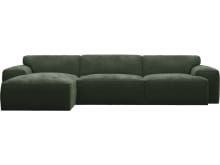 Copenhagen Muse Forest Chaise Sofa - 3 Seater color Muse Forest