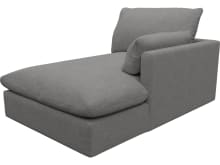 Willow California Slate Chaise Right Arm Facing Sofa Module color California Slate