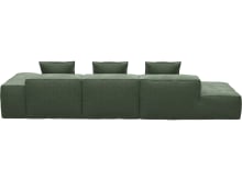 Riley Tribute Dark Jade Modular Sofa - 1x Arm, 2x Armless, 1x Left Terminal color Tribute Dark Jade