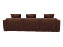 Riley Apt Muse Rust Sofa - 3 Seater Chaise color Muse Rust