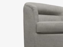 Penelope Swivel Chair Isla Soft Grey color Isla Soft Grey