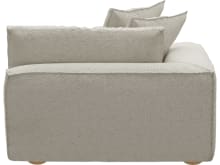 Tully Boucle Ivory Left Arm Facing Chair Module color Boucle Ivory